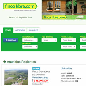 Finca Libre Inmuebles Rurales